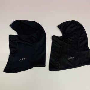 2 Trailside supply Co. Black Balaclava Light & Fleece NWOT New polyester spandex